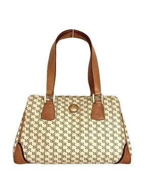 Rioni Aristo RR Signature Logo Poly Coated Canvas & Leather